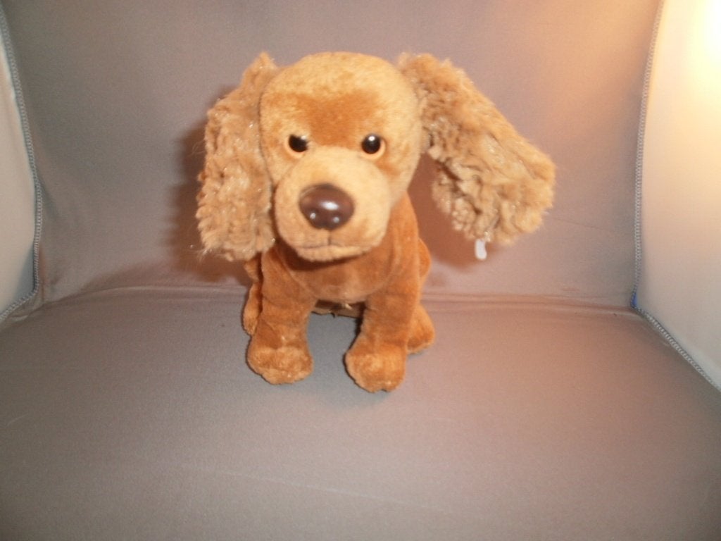 nicotoy Simba hond spaniël bruin velours met gekrulde oren, Zo goed als nieuw, Wasbaar, Middelgroot (20 tot 80 cm), Nicotoy