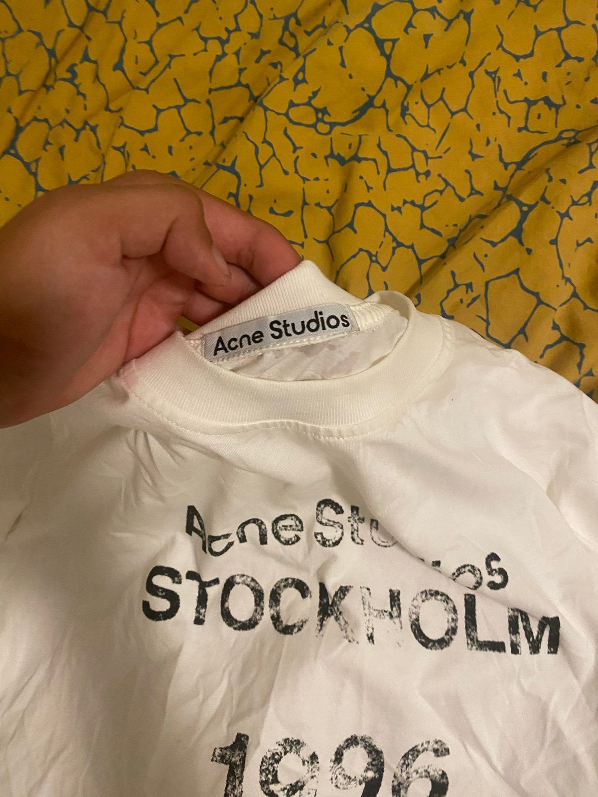 Acne Studios Stockholm 1996 T-shirt - Nieuw, Maat L, Ophalen of Verzenden, Nieuw, Maat 52/54 (L), Wit