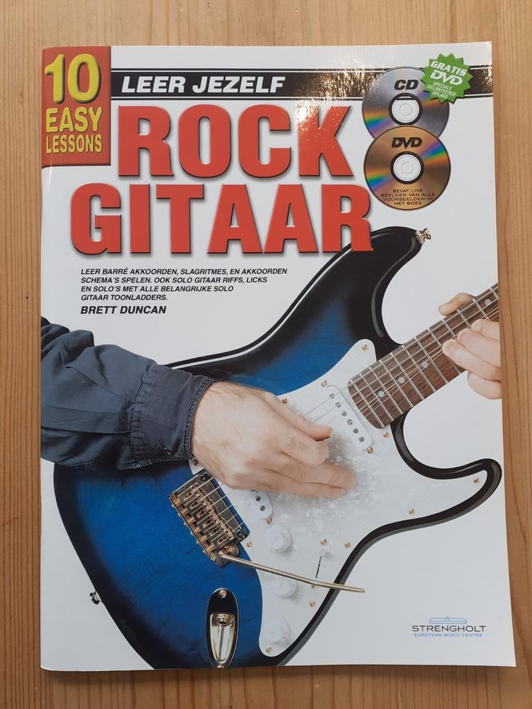 Gitaar methode Rock gitaar met cd en dvd, Ophalen of Verzenden, Les of Cursus, Gitaar