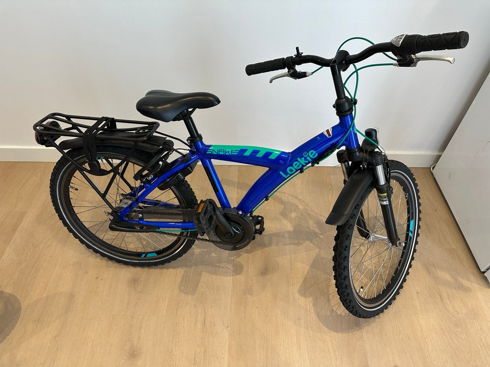 Batavus Loekie Snake 22 inch kinderfiets, Ophalen, Gebruikt, Velgrem, 20 inch of meer