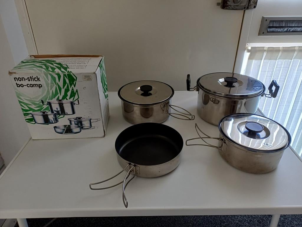 Bo-Camp Non-Stick Pannenset, Ophalen, Gebruikt