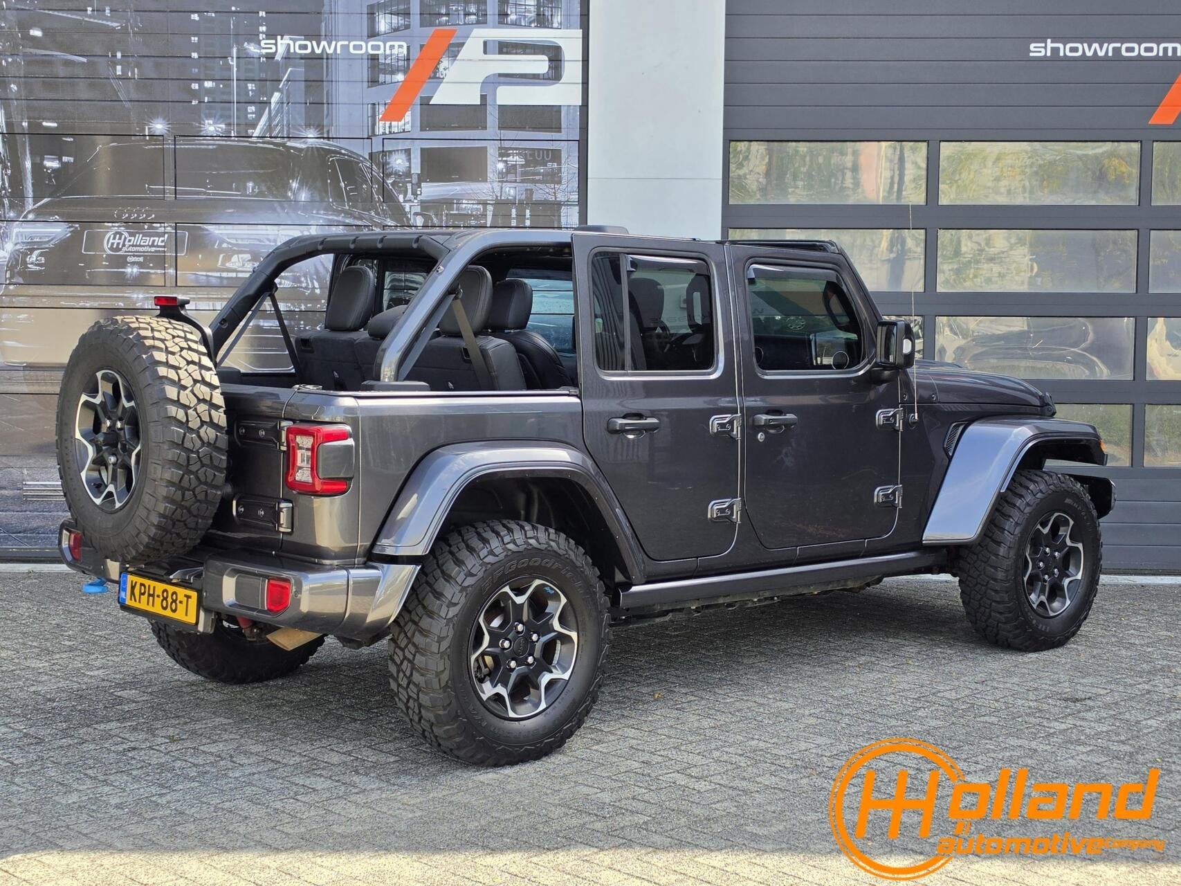 Jeep Wrangler Unlimited 4xe 380 Rubicon|BRUTE|ACC|NAVI|STOEL, Auto's, Automaat, 4 cilinders, 23 km/l, Leder