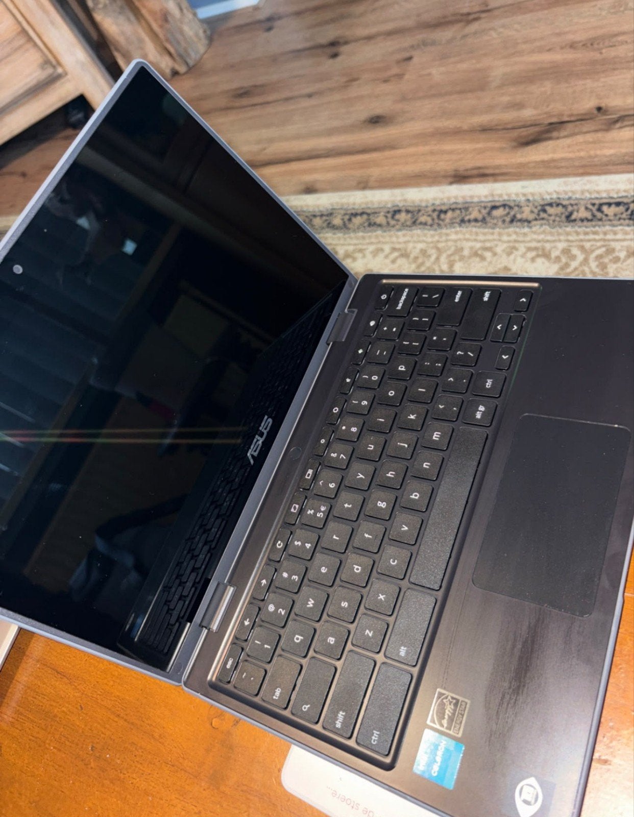 ASUS Chromebook CR1100CK laptop met touchscreen, Ophalen, Qwerty, 13 inch, Minder dan 2 Ghz