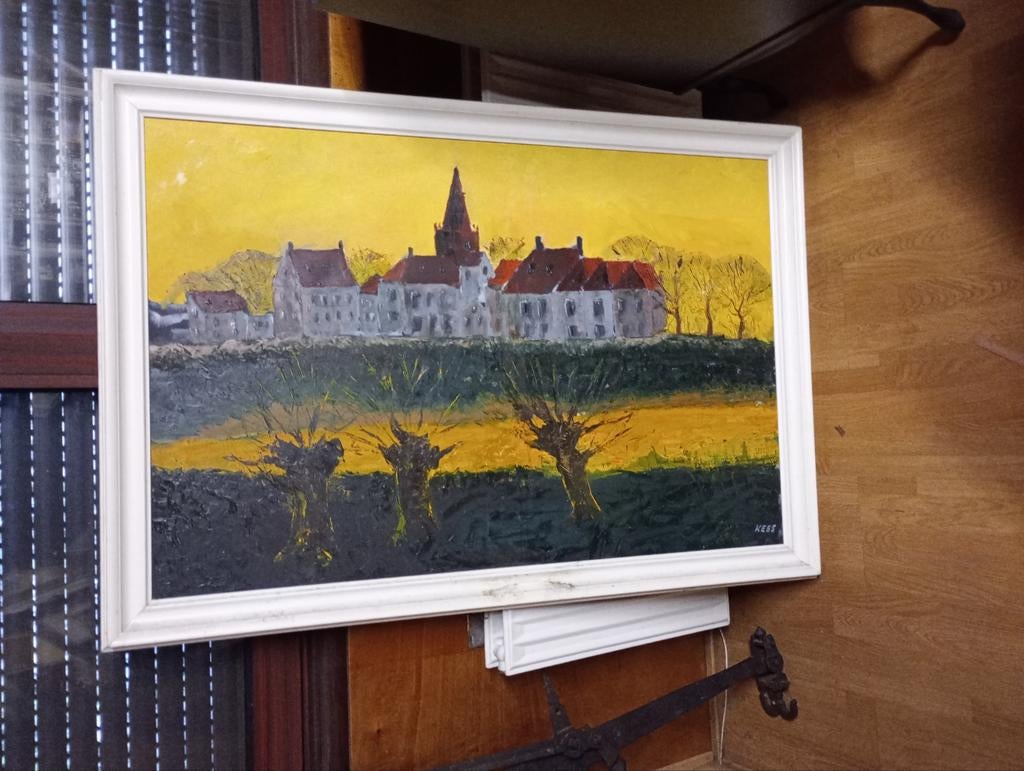 Echt geschilderd schilderij van schilder kees, Antiek en Kunst, Ophalen