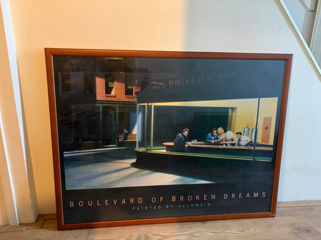 Ingelijste Poster: Boulevard of Broken Dreams (Elvis, Dean), Ophalen, Gebruikt, Met lijst, Rechthoekig Liggend