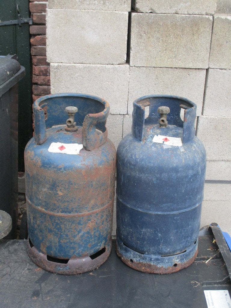 gasflessen, Ophalen, Gebruikt