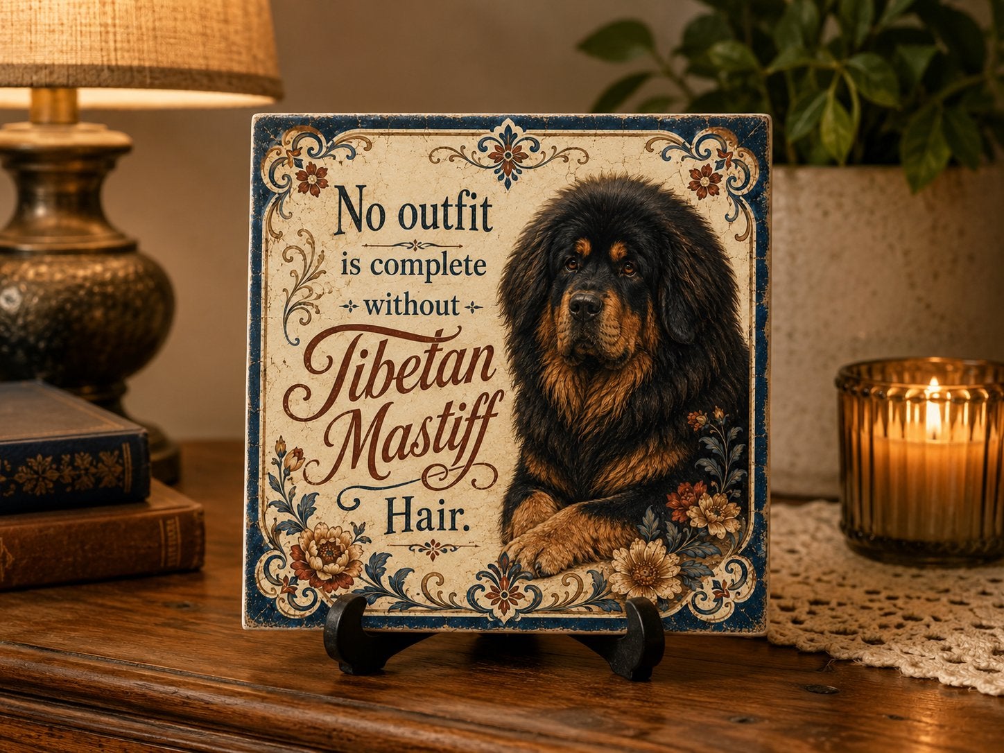 No outfit is complete without Tibetan Mastiff Hair - Tegel, Ophalen of Verzenden, Nieuw