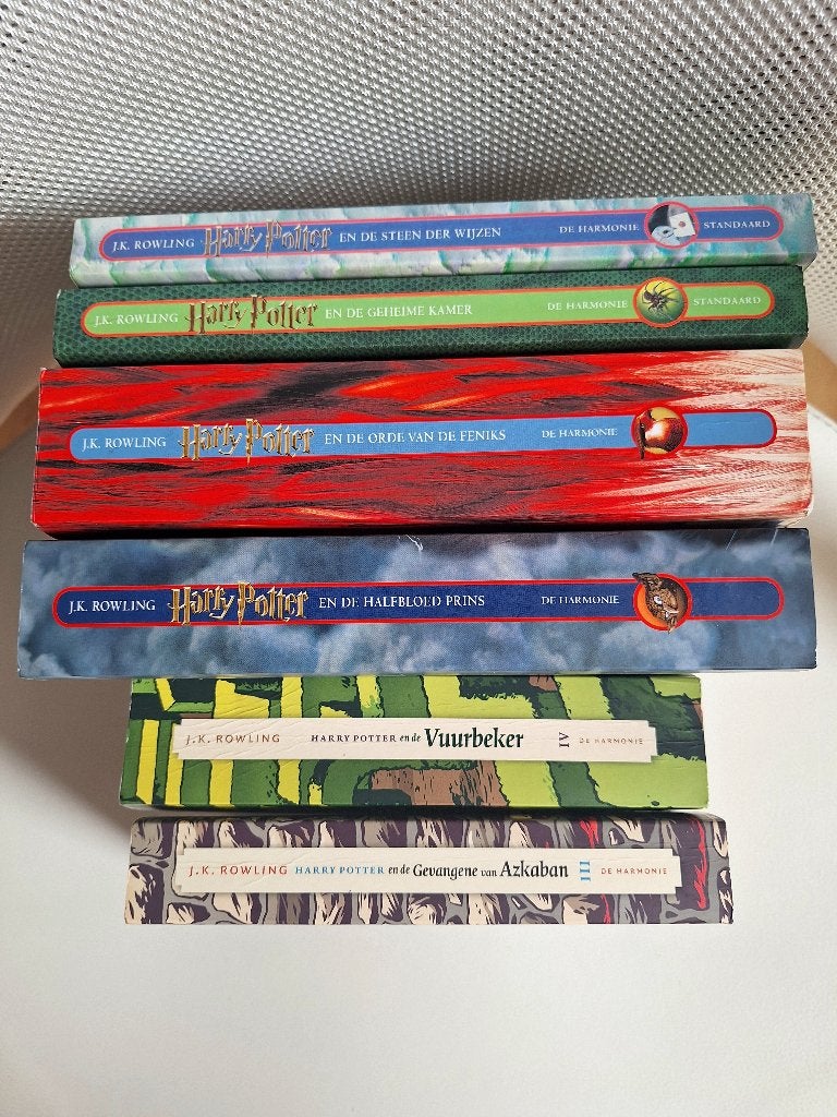Harry Potter boeken van J.K. Rowling, Verzamelen, Harry Potter, Ophalen of Verzenden, Zo goed als nieuw, Boek of Poster