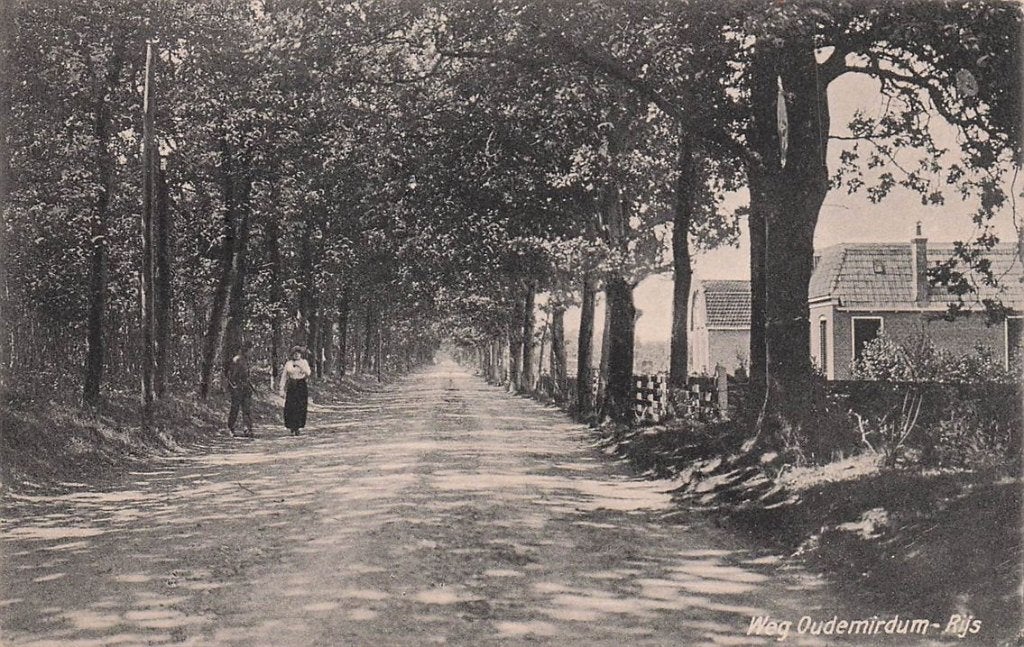 703-314-039 Weg Oudemirdum-Rijs, Verzamelen, Ansichtkaarten | Nederland, Verzenden, Voor 1920, Friesland