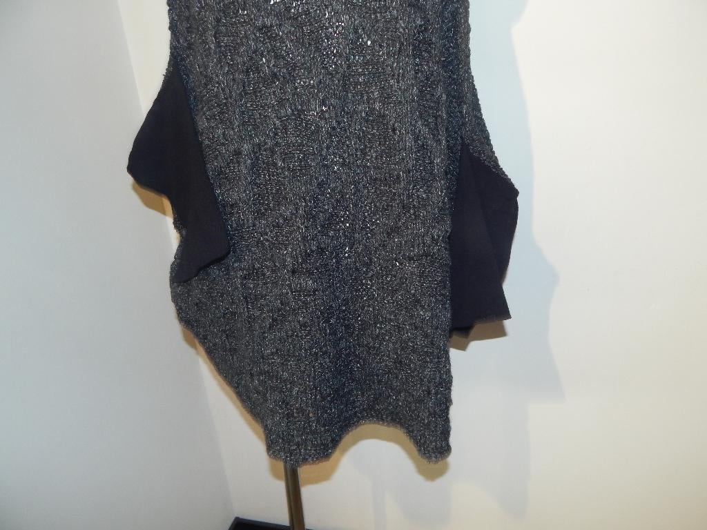 Sarah Pacini apart tuniek jurkje kol flappen materiaal mix, Sarah pacini, Verzenden, Maat 46/48 (XL) of groter, Zo goed als nieuw