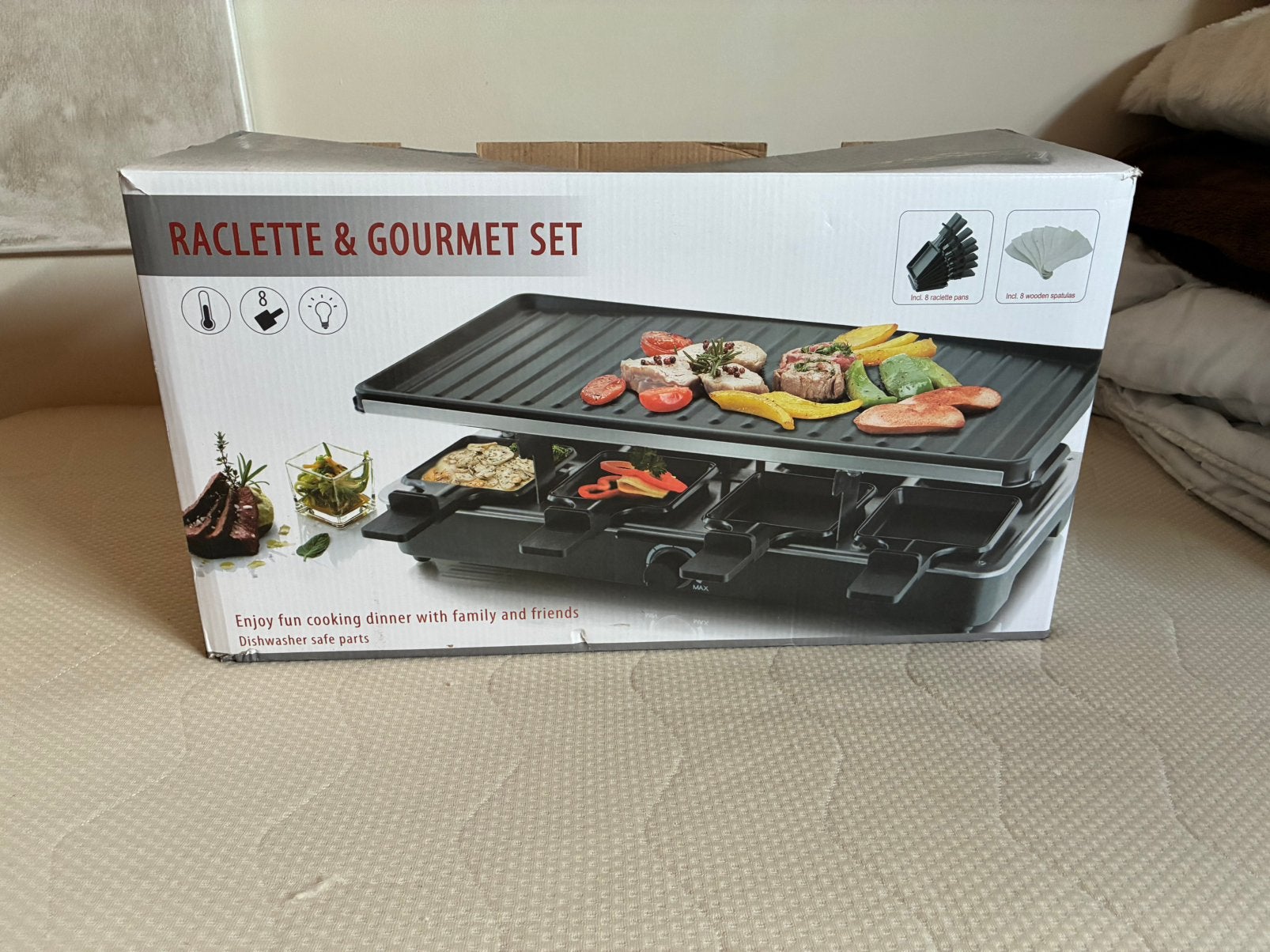 Hagelnieuw raclette en gourmet set, Ophalen, Nieuw, 4 t/m 7 personen