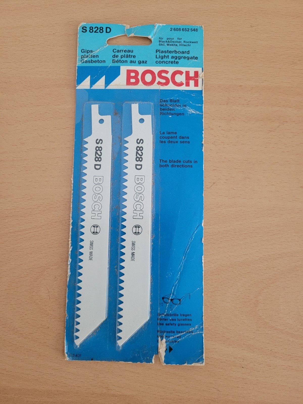 Bosch S 828 D Reciprozaagbladen voor gipsplaat, Doe-het-zelf en Verbouw, Gereedschap | Zaagmachines, Ophalen of Verzenden, Nieuw