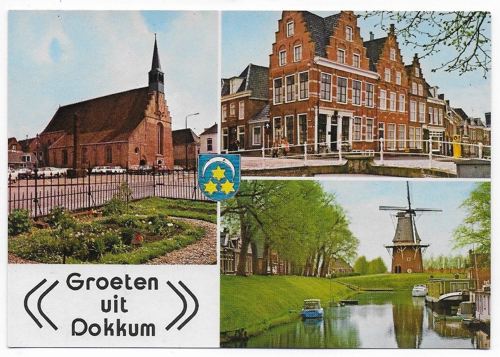 Dokkum Ongelopen Ansichtkaart ( B5631 ), Ophalen of Verzenden, 1980 tot heden, Ongelopen