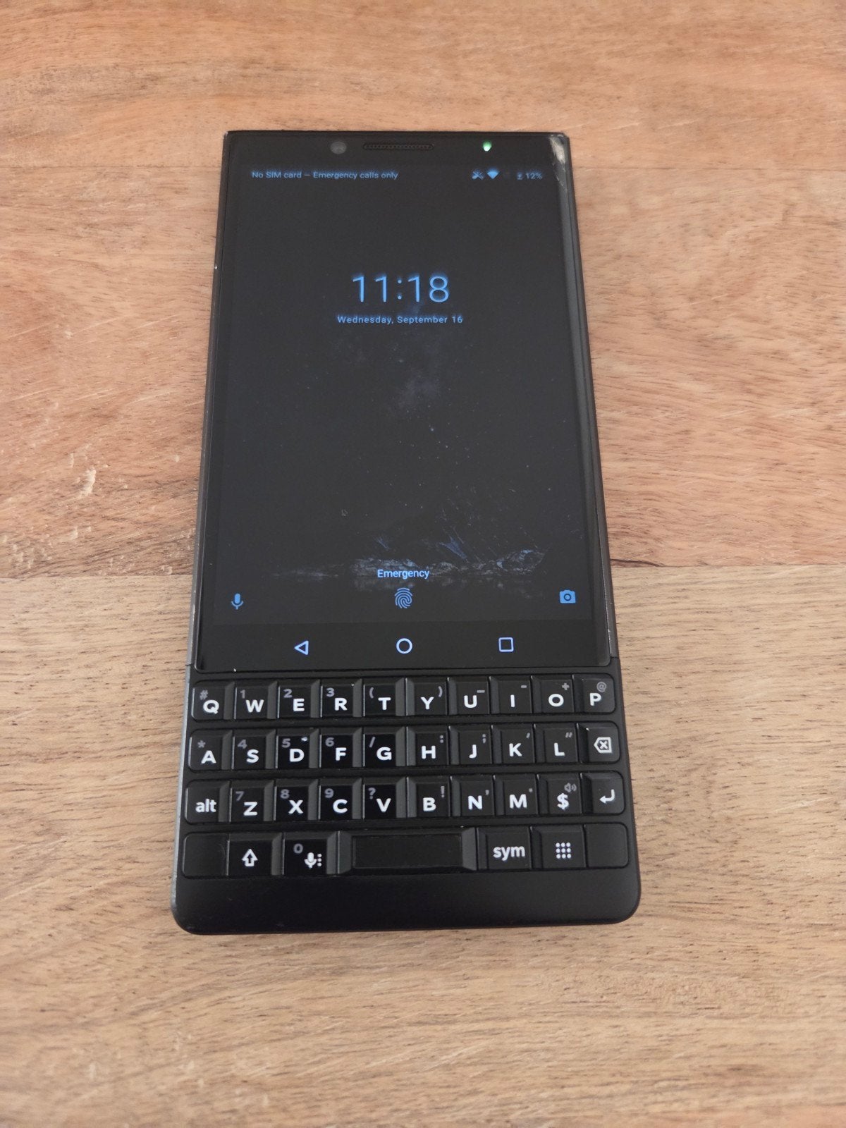 BlackBerry KEY2 (64GB) + 256GB SD Kaart, Ophalen, Gebruikt, Zwart, Touchscreen