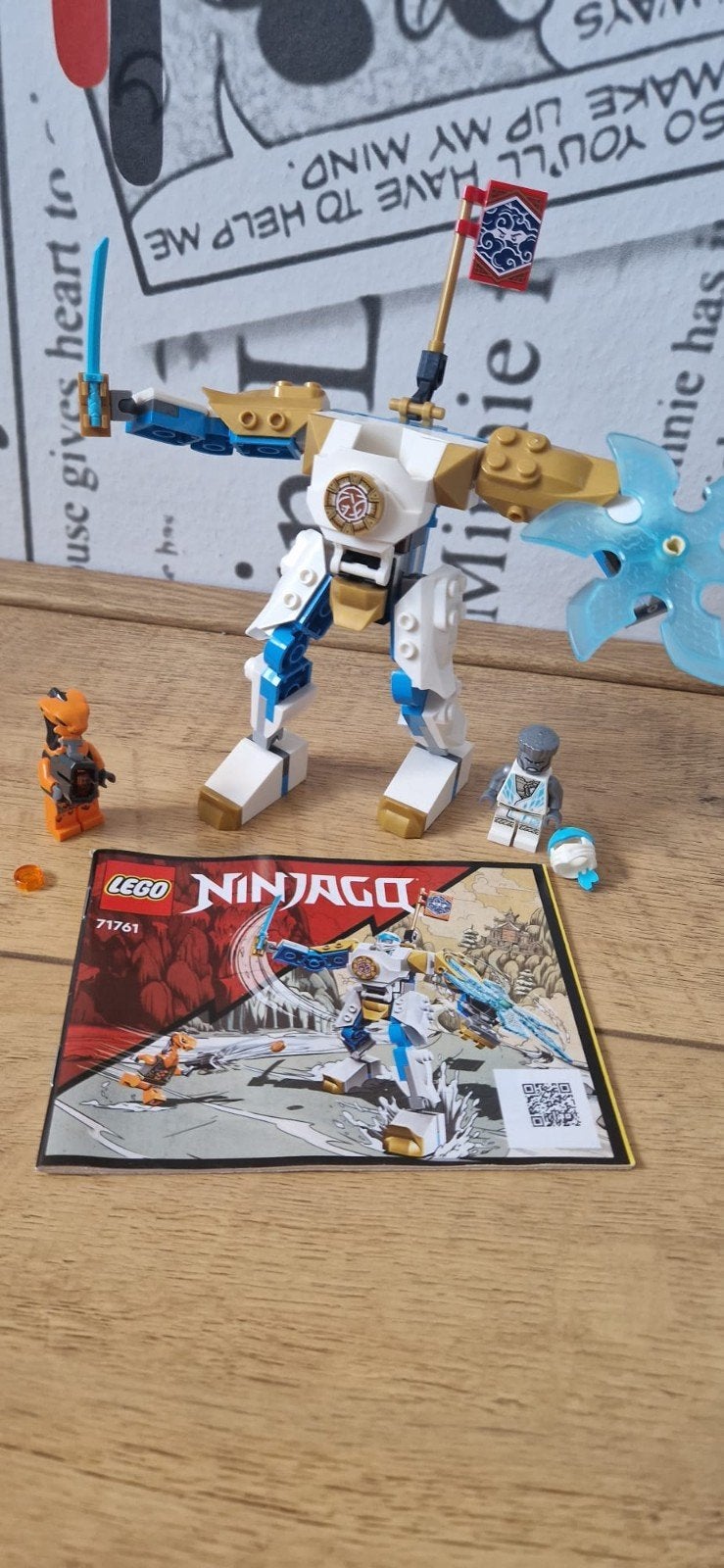LEGO Ninjago 71761 Zane's Power-Up Mech EVO, Lego, Ophalen of Verzenden, Zo goed als nieuw, Inclusief instructies