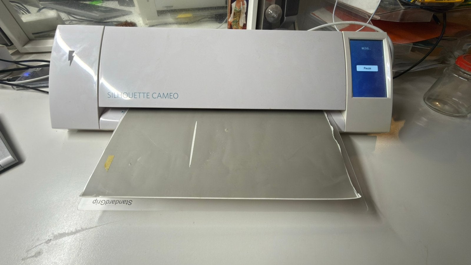 Silhouette Cameo 2 snijplotter, Geschikt voor snijden, Beige, Ophalen of Verzenden, Zo goed als nieuw