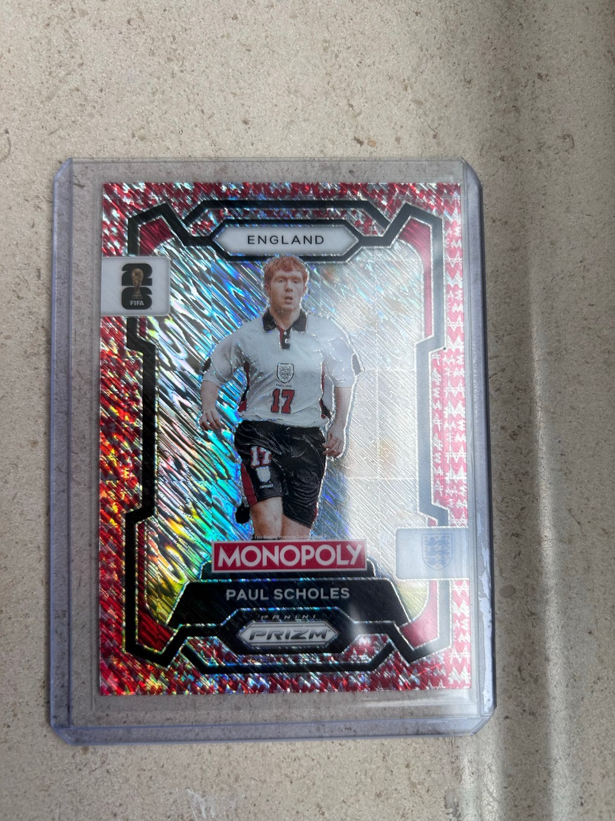 /100 Paul Scholes Monopoly Prizm FIFA World Cup Kaart, Ophalen of Verzenden, Zo goed als nieuw, Buitenlandse clubs, Spelerskaart