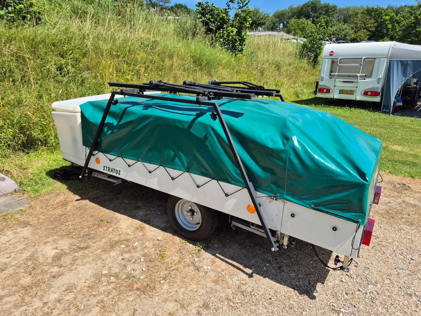 Vouwwagen CABANON STRATOS oa keuken, disselbak & fietsenrek, Ophalen, Meerkleurig, Cabanon, Aanwezig