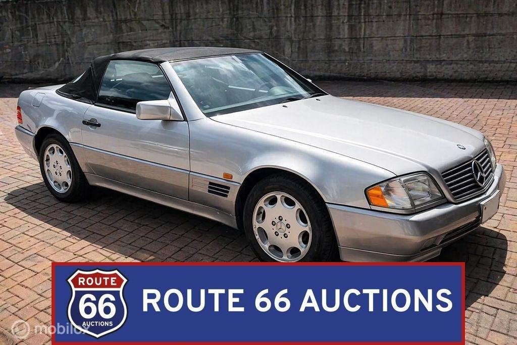 Mercedes-Benz SL 500 | 1995 | Route 66 Auctions, Auto's, Oldtimers, Overige carrosserieën, Zwart, Mercedes-Benz, Bedrijf