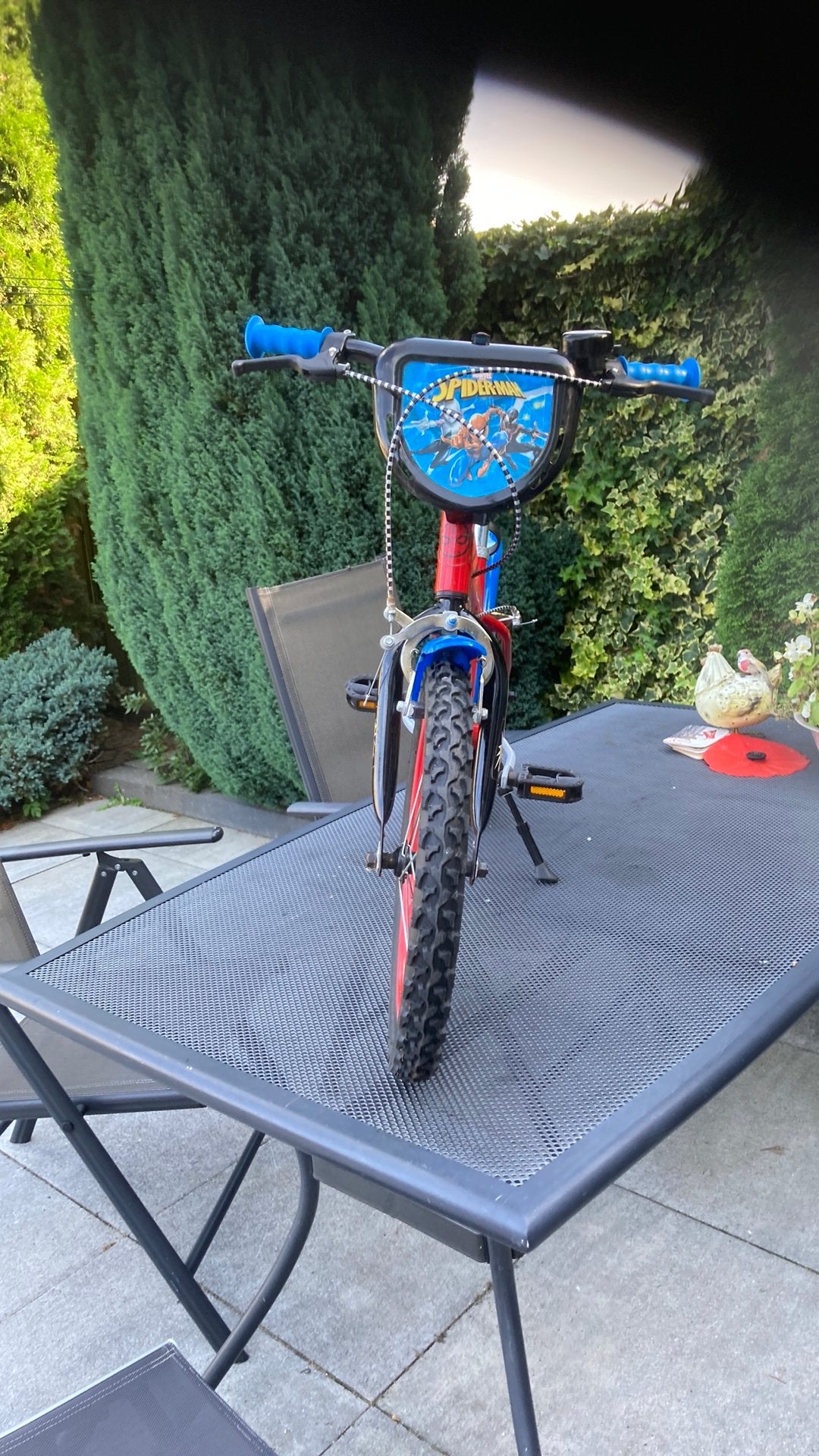 Zgan kinderfiets 16 inc  Spider-Man., Ophalen, Zo goed als nieuw, Velgrem, 16 tot 20 inch