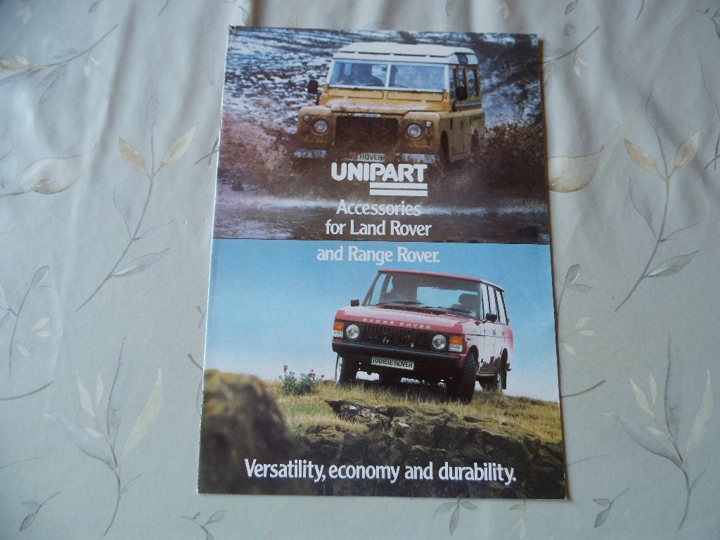 Land Rover Range Rover Unipart accessoires 1982, Verzenden, Zo goed als nieuw, Overige merken