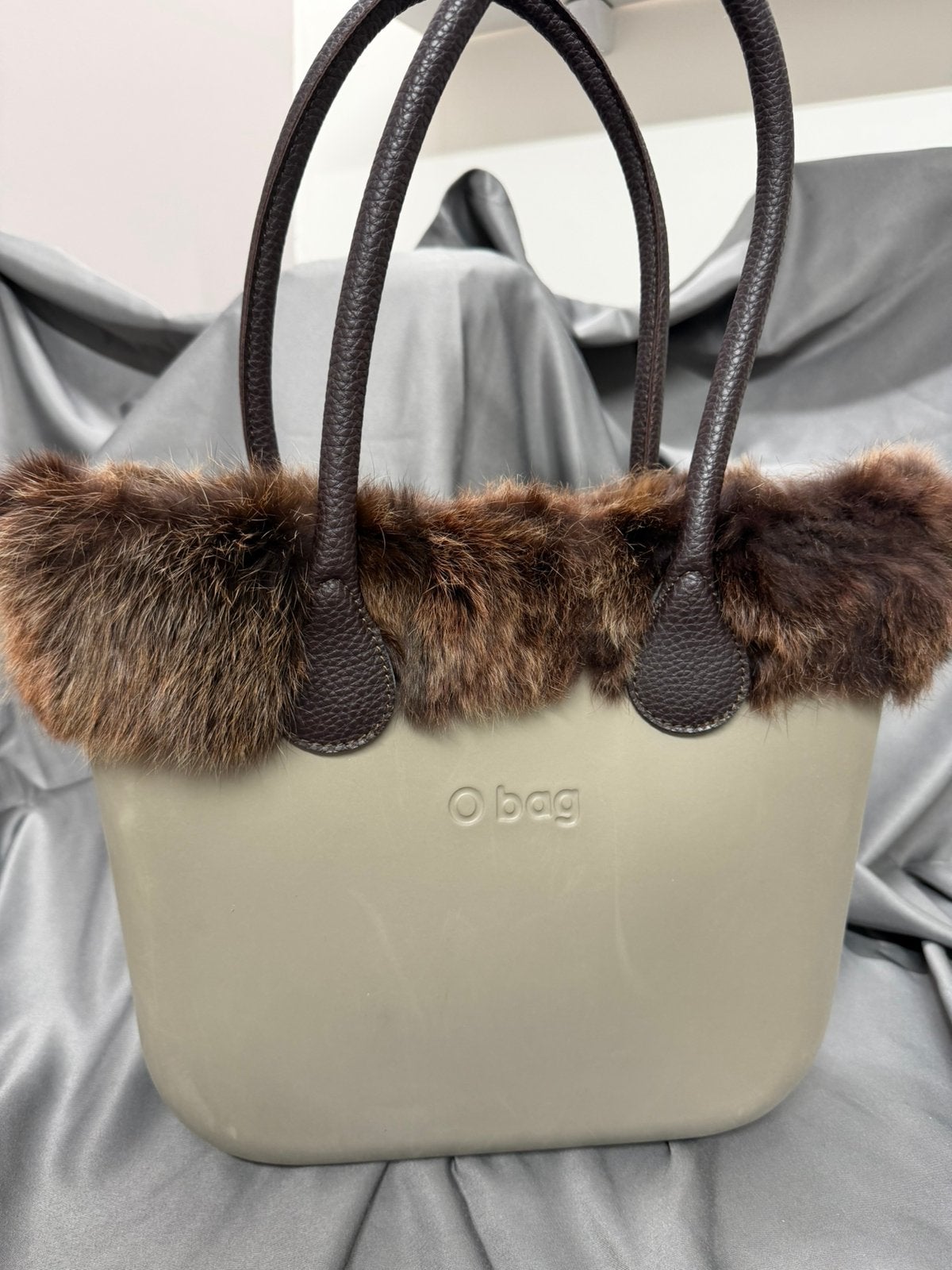 O bag handtas, Ophalen of Verzenden, Gebruikt, Beige, Handtas
