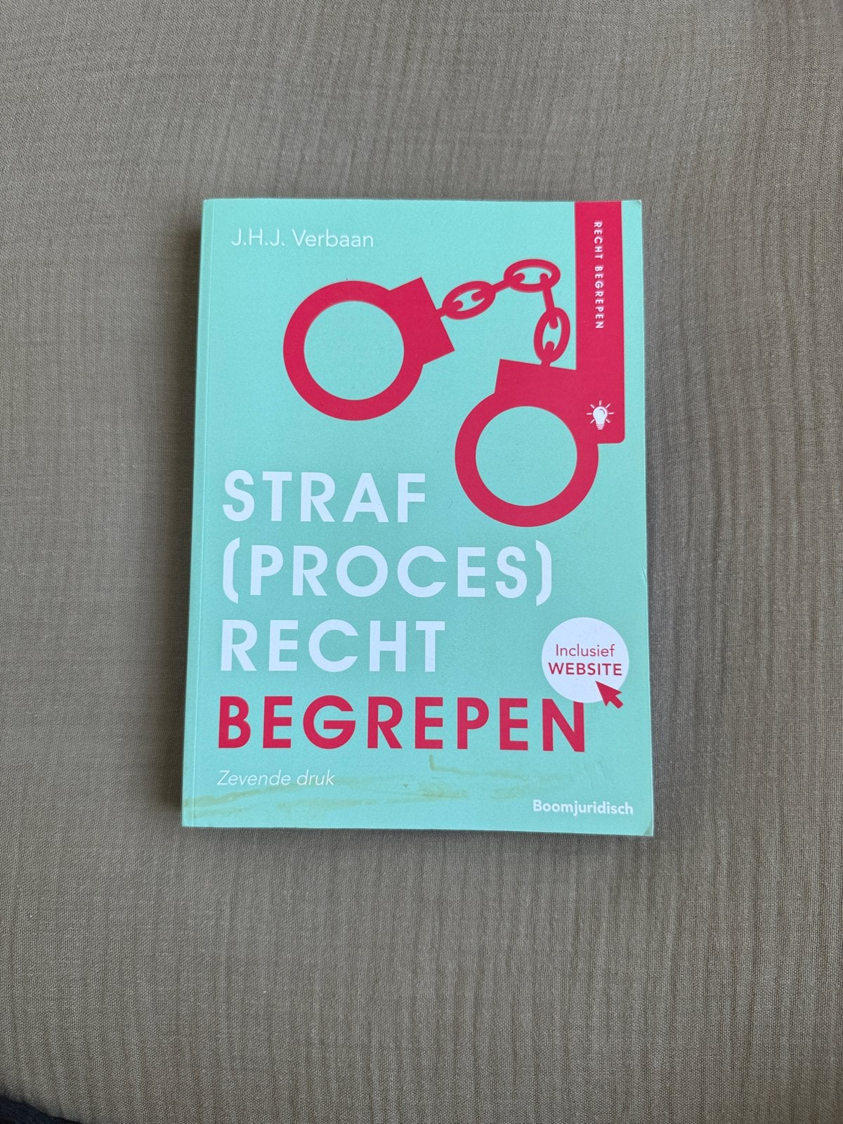 Straf(proces)recht Begrepen - J.H.J. Verbaan (7e druk), Ophalen of Verzenden, Gamma, Zo goed als nieuw, HBO