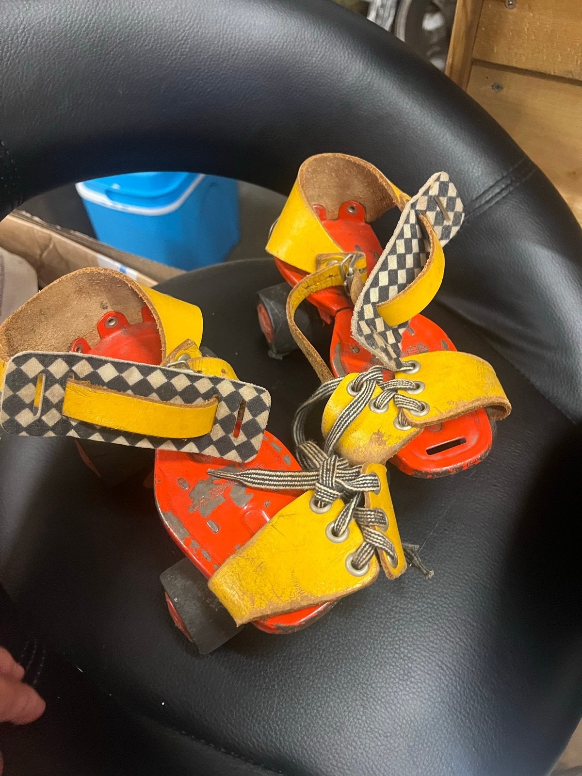 Vintage rolschaatsen - jaren 80 - Retro, Ophalen, Verstelbaar, Gebruikt, Kinderen