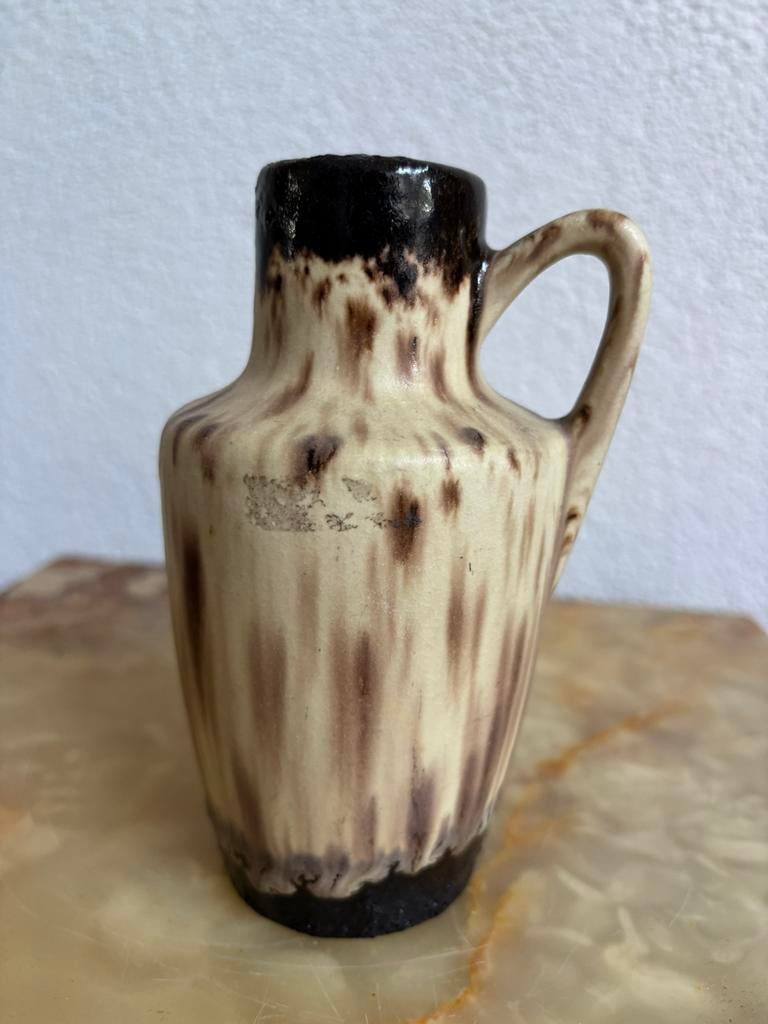 West-Germany vaas fat lava Scheurich Keramik 13,5 cm, Antiek en Kunst, Ophalen of Verzenden
