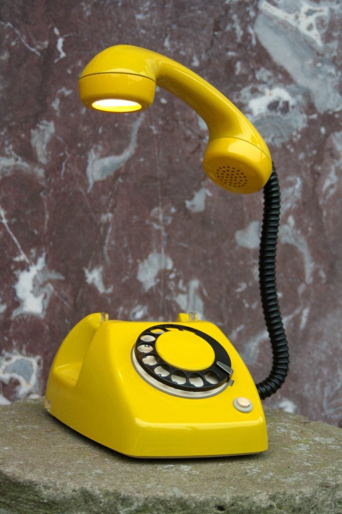verzenden 16 euro . retro vintage design led telefoon lamp, Ophalen of Verzenden, Huis en Inrichting