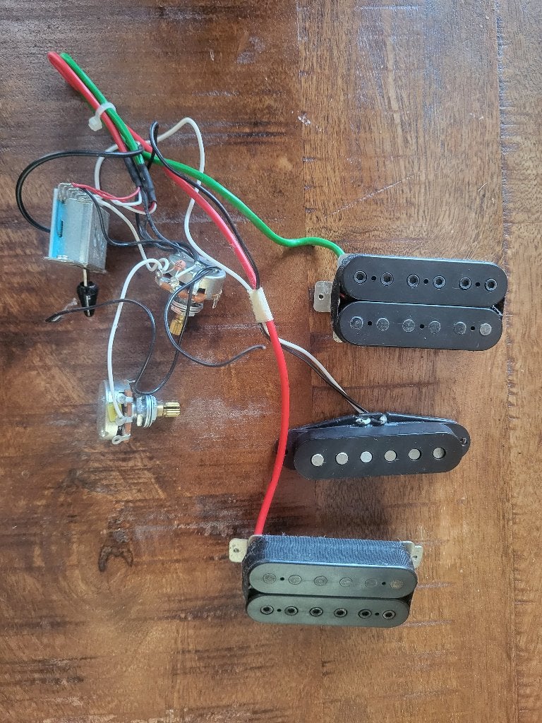 Ibanez V7, S1, V8 elementen (compleet) uit RG550 Genesis, Ophalen of Verzenden, Zo goed als nieuw, Elektrische gitaar