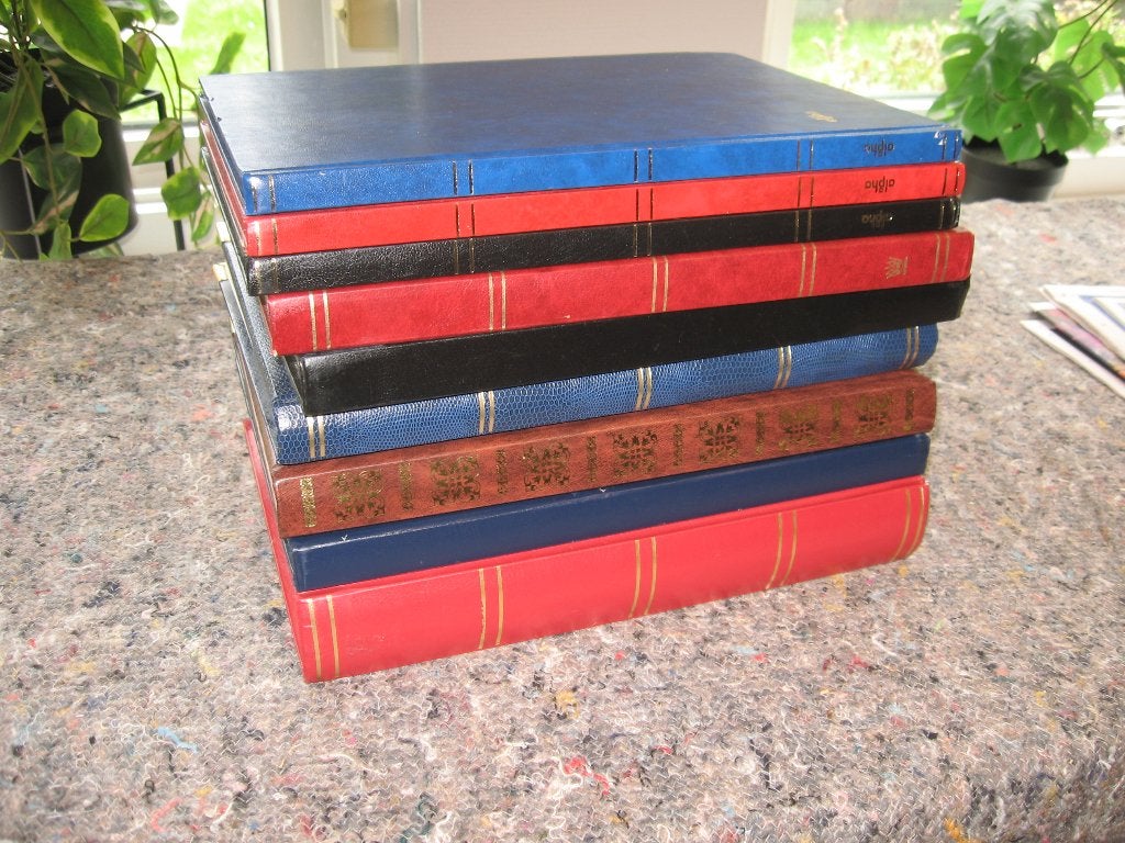9 Insteekboeken. Gebruikt, maar nog in goede staat., Postzegels en Munten, Ophalen of Verzenden, Verzamelalbum
