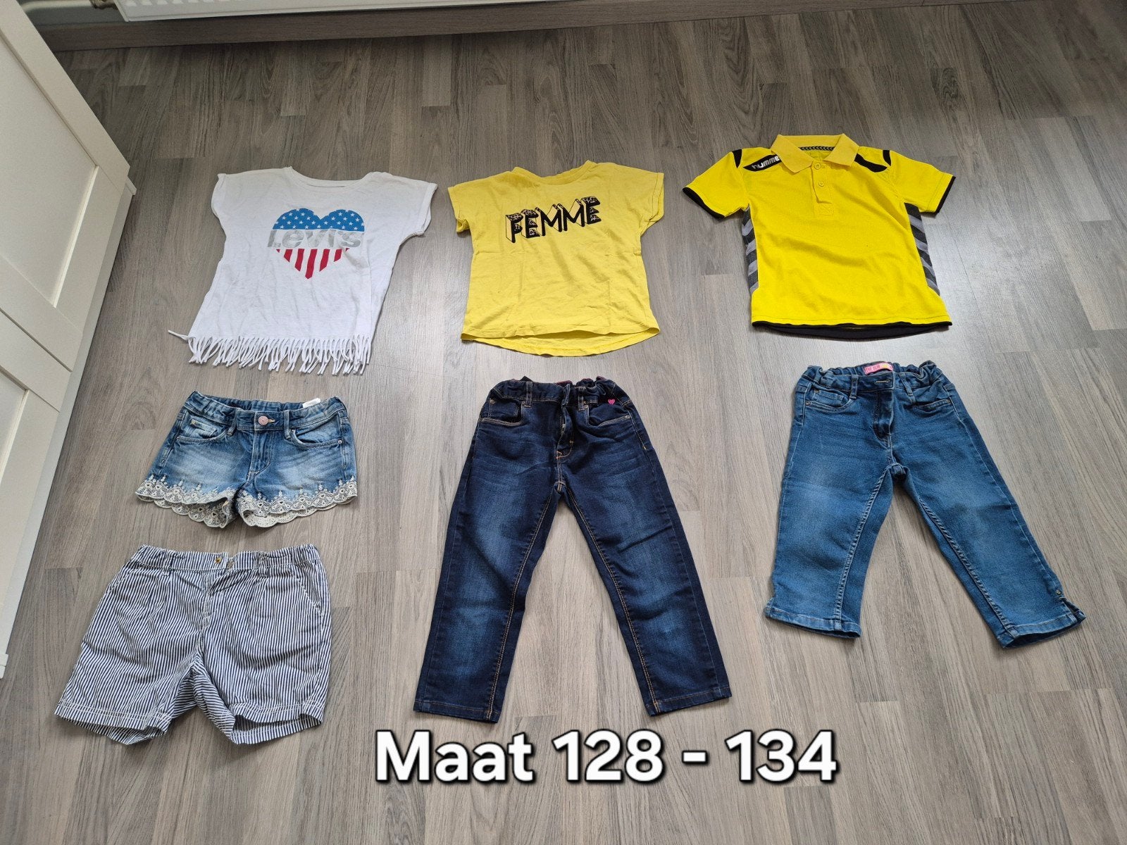 Pakket maat 128 - 134, Kinderen en Baby's, Kinderkleding | Maat 128, Meisje, H&M, Ophalen of Verzenden, Zo goed als nieuw