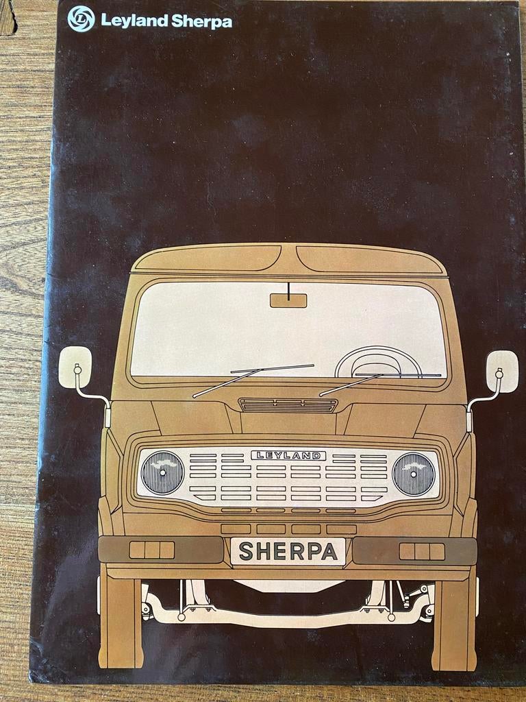 Leyland Sherpa Brochure - Vintage Bestelwagen Folder, Verzenden, Zo goed als nieuw, Overige merken