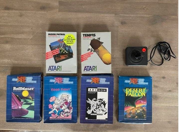 Atari XE Games: Moon Patrol, Tennis, Ballblazer, Food Fight,, Avontuur en Actie, Gebruikt, 1 speler, Ophalen of Verzenden