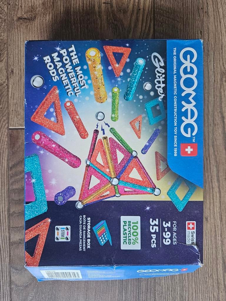 Geomag Glitter Magnetisch Bouwspeelgoed - 35 Delig, Kinderen en Baby's, Speelgoed | Educatief en Creatief, Ophalen of Verzenden