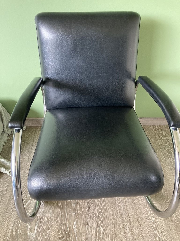 Vintage Tubax Vilvoure fauteuil - Made in Belgium, Huis en Inrichting, Ophalen, 75 tot 100 cm, 50 tot 75 cm, Kunststof