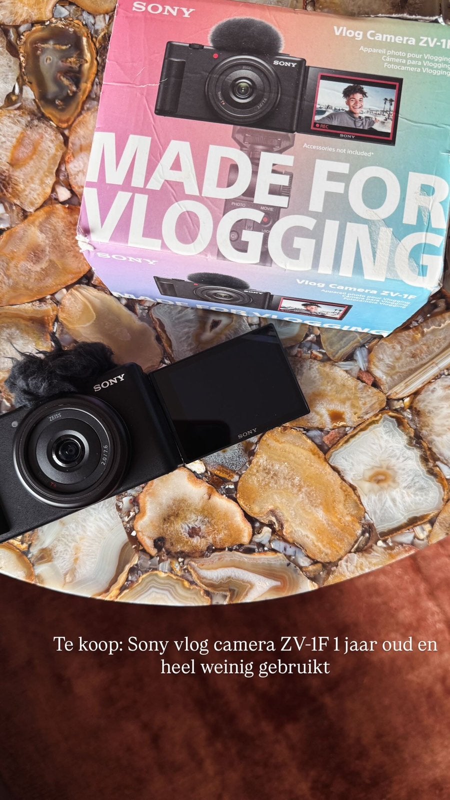Sony vlog camera  ZV-1F, Ophalen of Verzenden, Zo goed als nieuw, Sony, 8 keer of meer