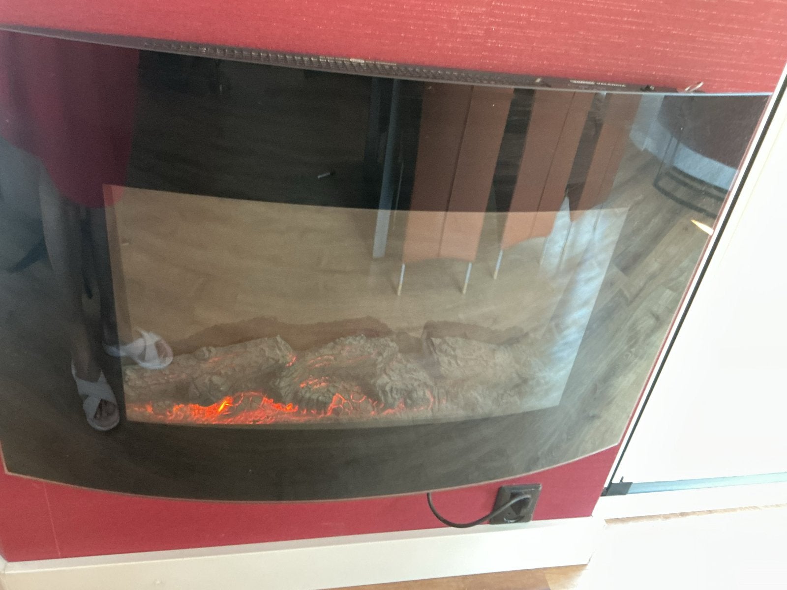 Eurom Valencia Elektrische Haard - Gezellig & Warm, Ophalen, Zo goed als nieuw, Hangende haard, Elektrische haard