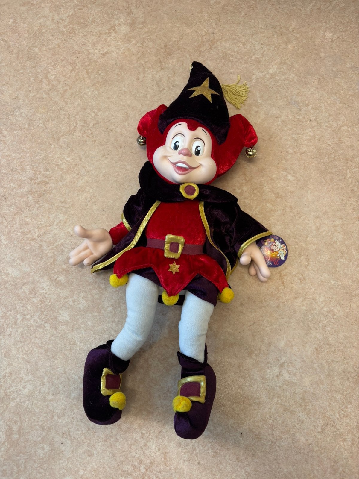Nieuwe vintage Efteling Pardoes de Tovernar Pop Knuffel, Verzamelen, Ophalen of Verzenden, Nieuw, Beeldje of Poppetje