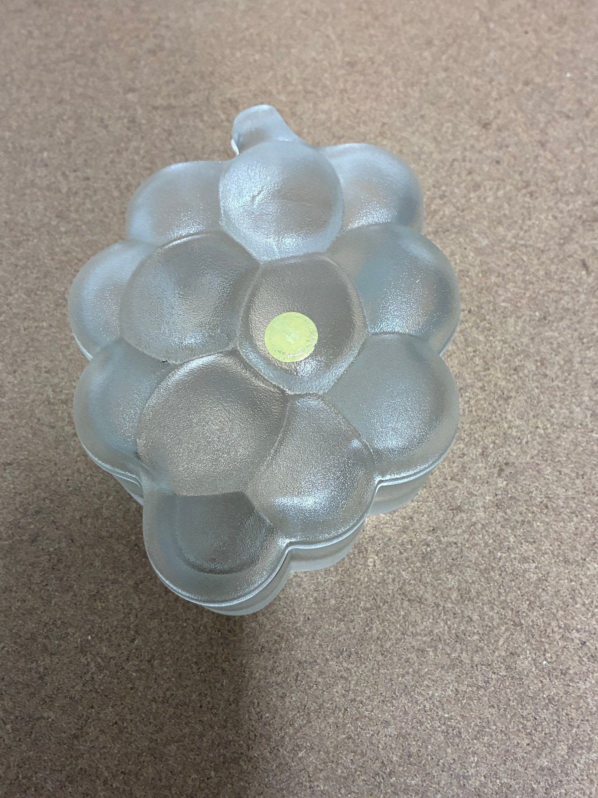Vintage Glazen Druiven Schaal - Frosted Glas, Antiek en Kunst, Ophalen of Verzenden