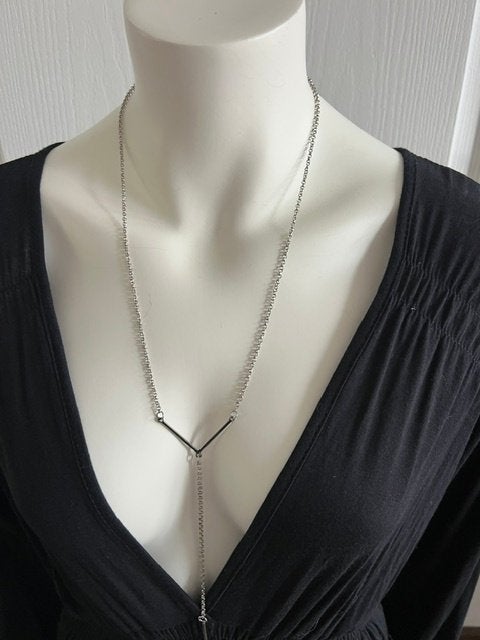 Ketting, Ophalen of Verzenden, Zo goed als nieuw, Zilver, Overige materialen