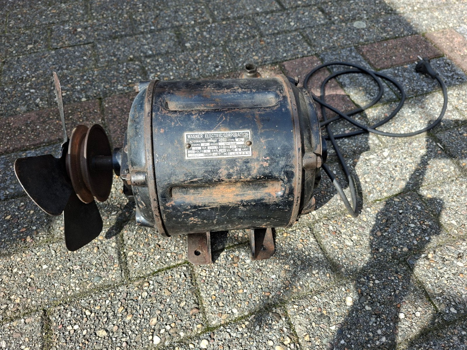 Oude electromotor, Doe-het-zelf en Verbouw, Ophalen, Gebruikt, Elektromotor
