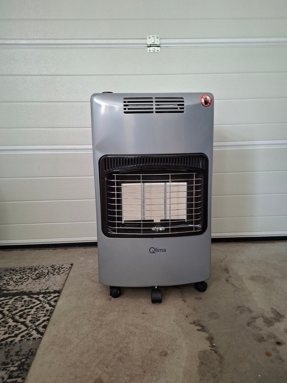 Qlima GH 959 RF Draagbare Gas- electrische kachel - Zgan, Huis en Inrichting, Kachels, Ophalen, Gas, Zo goed als nieuw, Vrijstaand