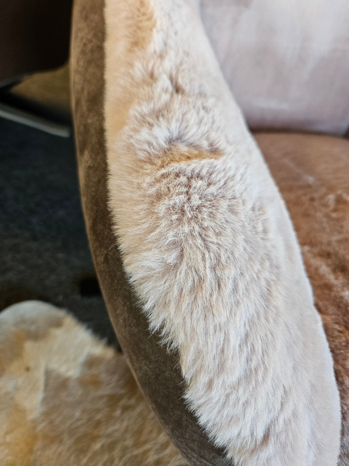 fauteuil BJORN bunny stof met leer, Verzenden, Nieuw, Leer