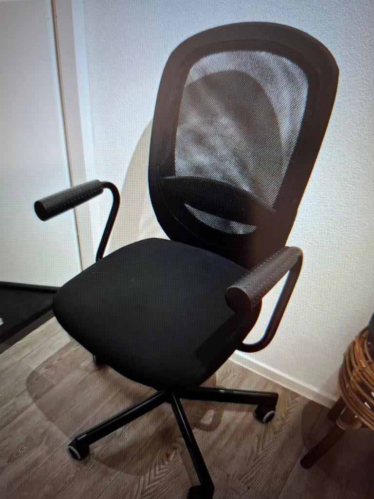 Te koop Flintan bureaustoel mèt armleuningen, Ophalen of Verzenden, Zo goed als nieuw, Zwart