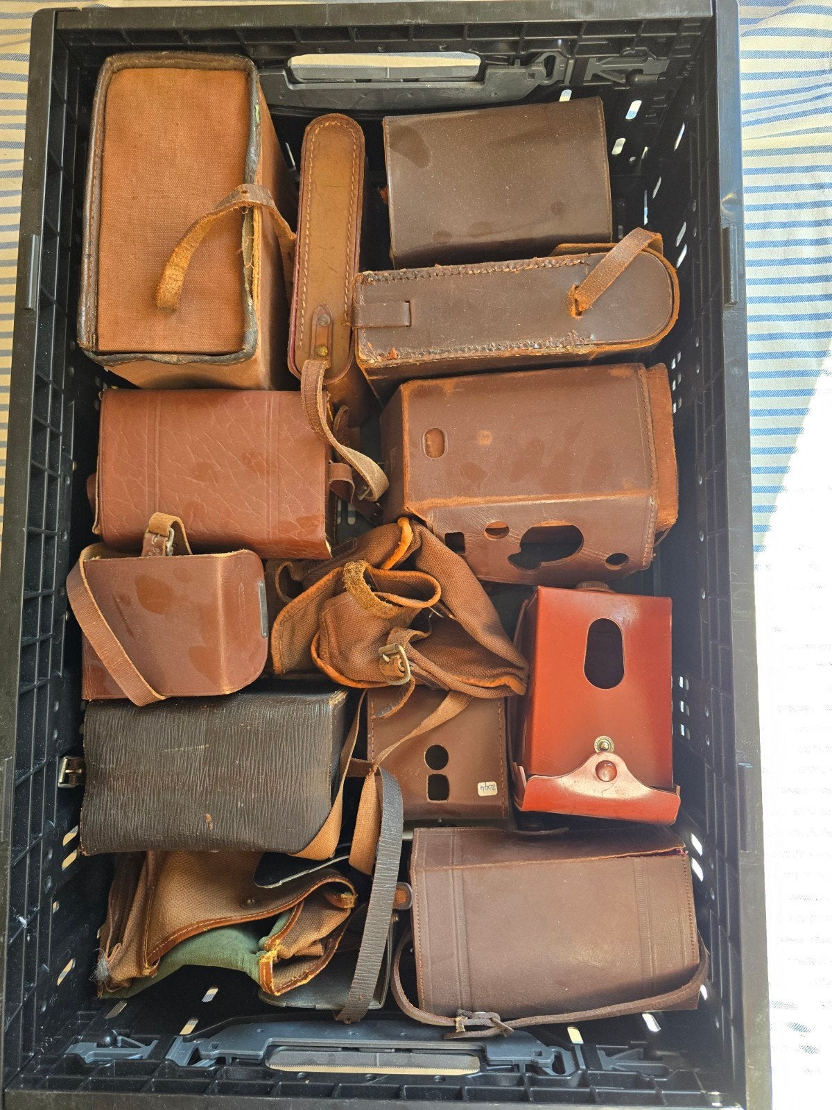 Antieke en vintage cameratasjes - Diverse modellen, Ophalen of Verzenden, Gebruikt