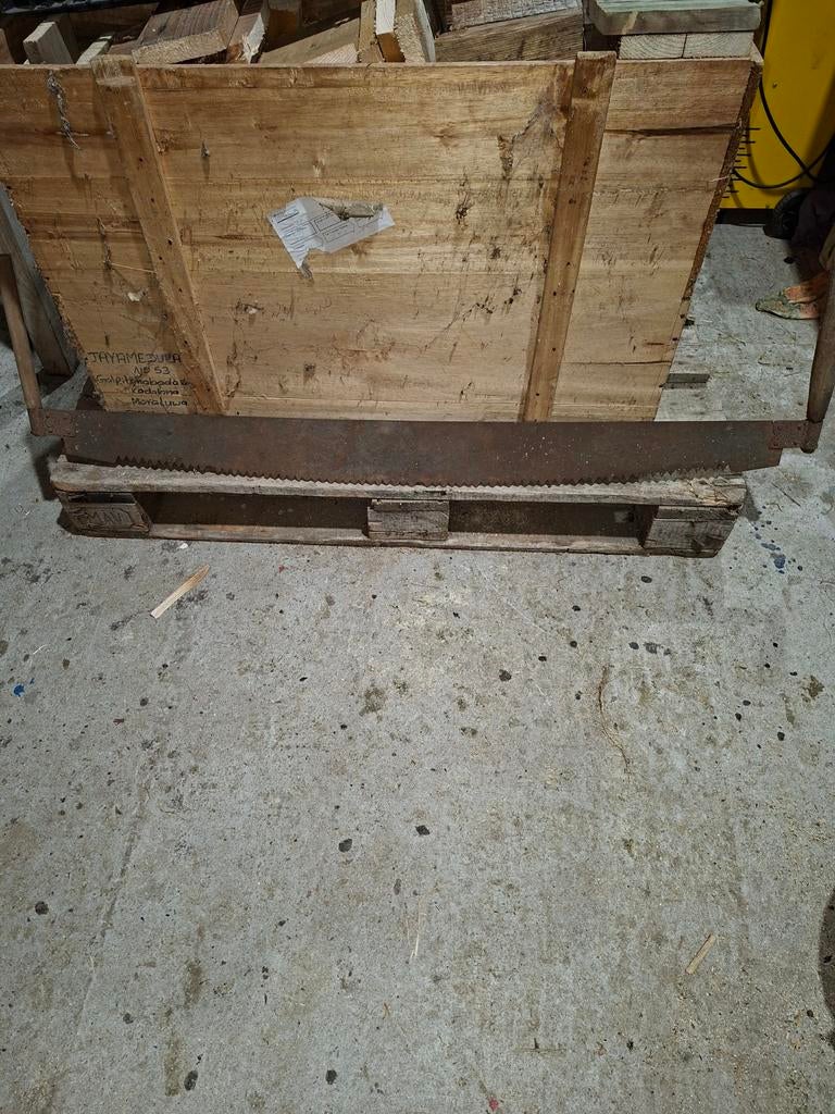 Antieke Trekzaag / Handzaag - Decoratie, Ophalen of Verzenden