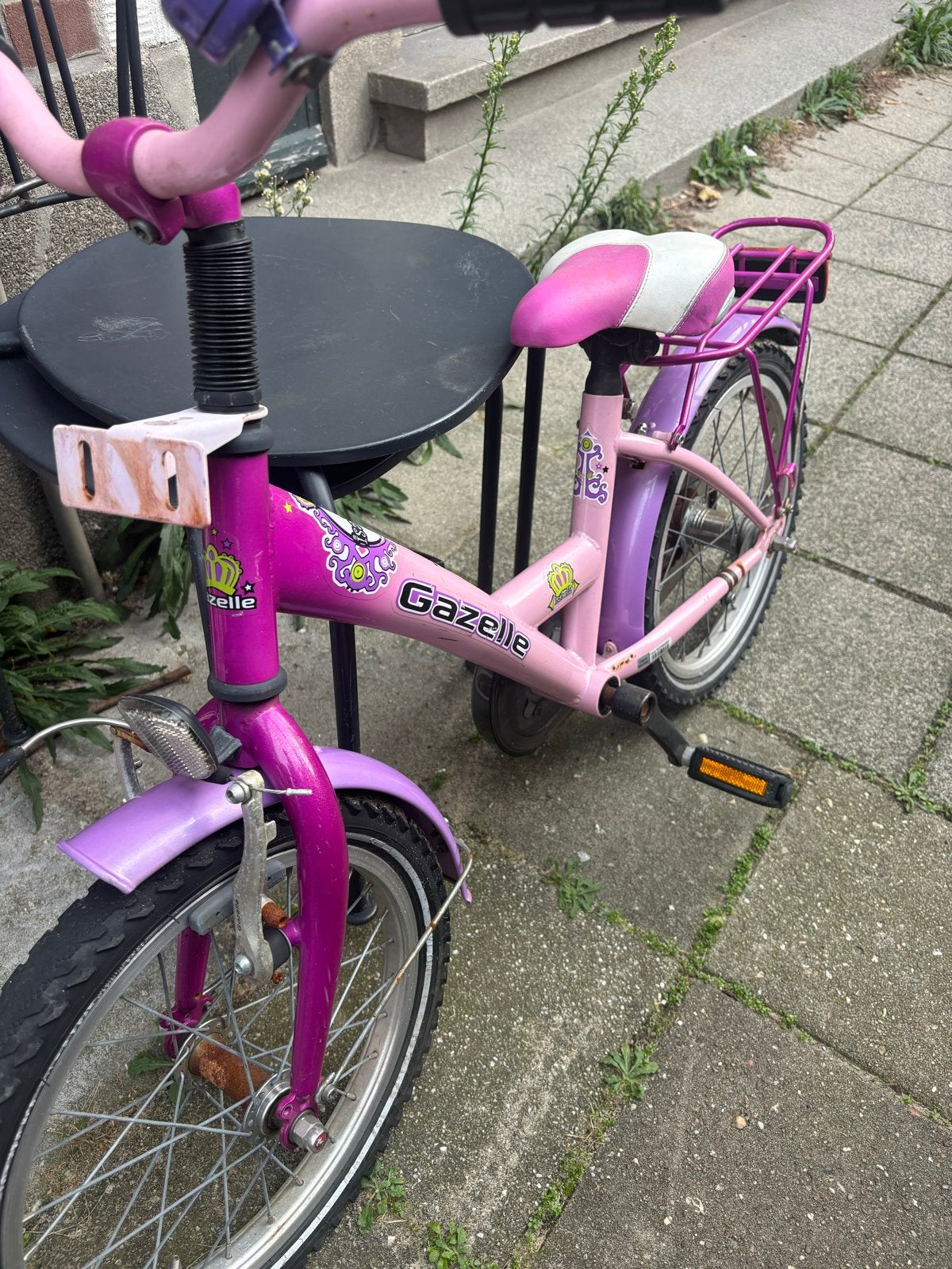 Gazelle Kinderfiets 16 inch - Roze/Paars (4-6 jaar)