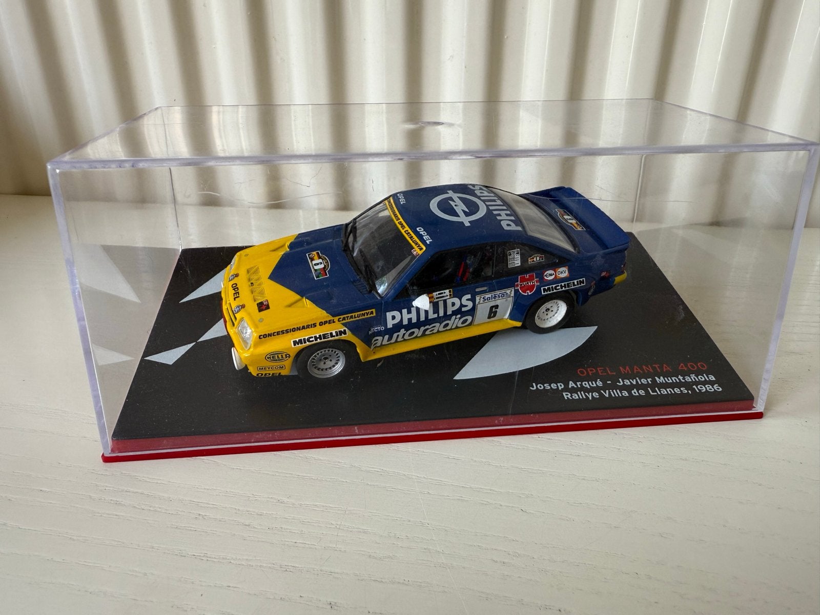 Opel Manta 400 - Rallye Villa de Llanes 1986 modelauto, Ophalen of Verzenden, Zo goed als nieuw, Auto, Overige merken